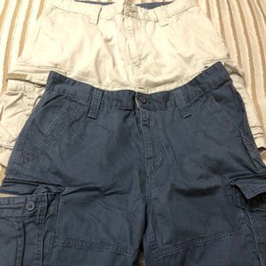 Mens Cargo Shorts 2 pair size 34
